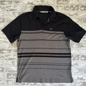 Travis Mathew Yarn Dye Black/Grey Polo